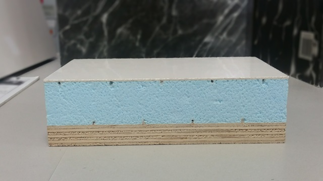 Structural styrofoam panel with XM2 finish