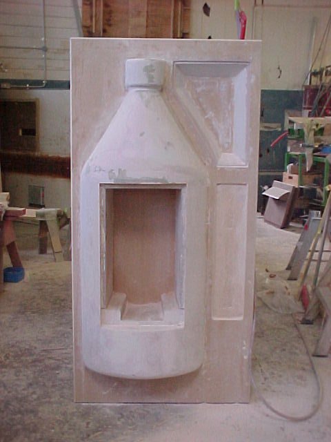 Mould for the Water Boy vending machine housing