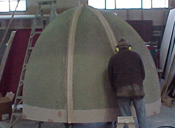 Feilding Clock Tower dome, fibreglass architecture 