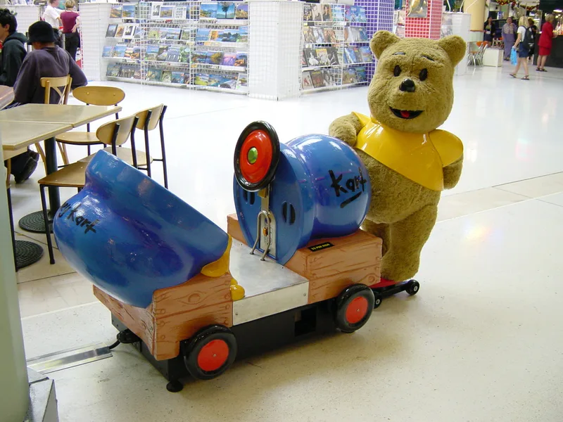 Honey Bear children’s ride in a shopping centre