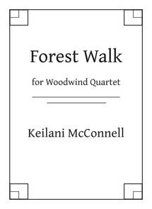 The cover for a musical composition called Forest Walk featuring square designs