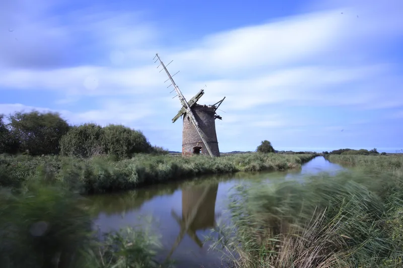Long exposure of Broadland mill