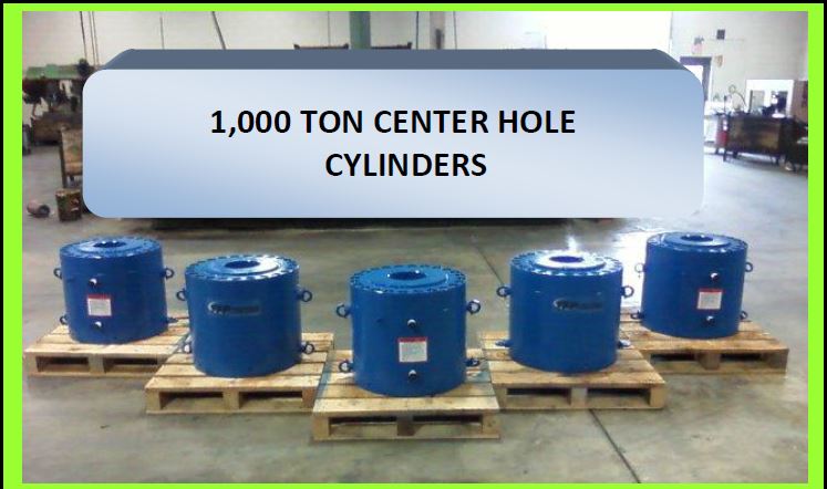 1,000 ton center hole cylinders picture