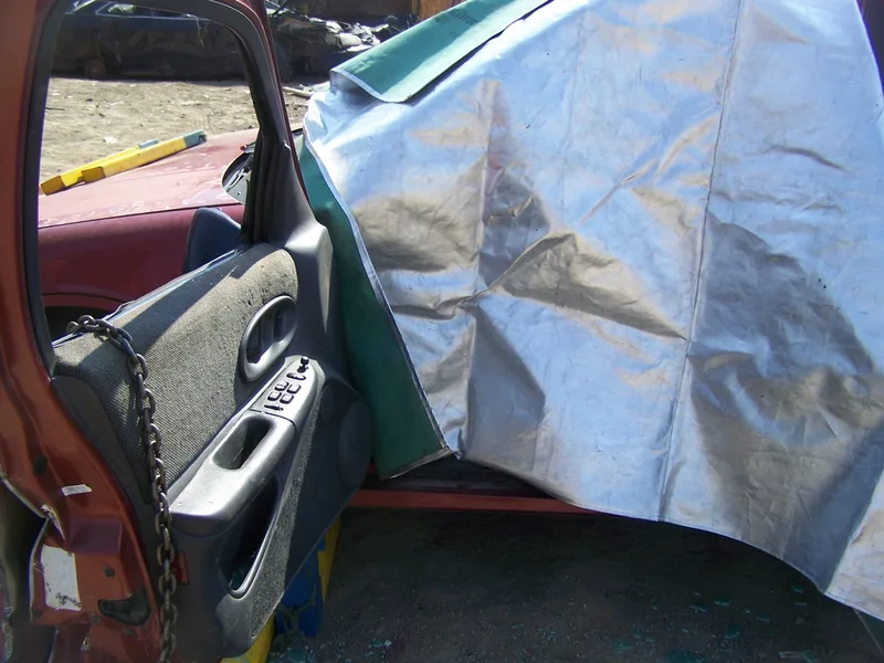 Patient protected from flash fire by rescue blanket picture