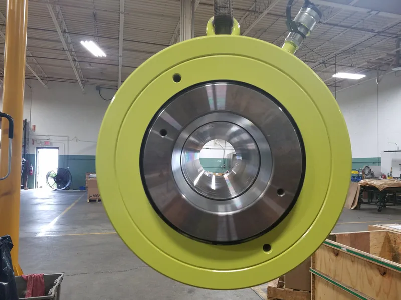 224 ton 14" stroke 5" Center Hole Hydraulic Cylinder picture