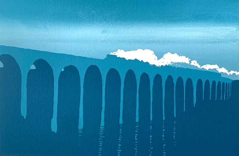 Border Bridge, Berwick - Screen Print, Ian Scott Massie