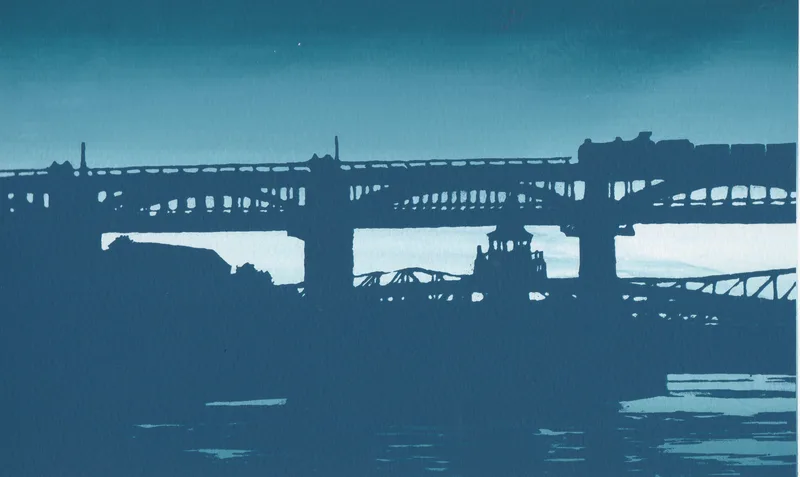 The High Level Bridge - screen print, Ian Scott Massie