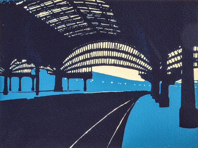 York Station 2 - screen print, Ian Scott Massie