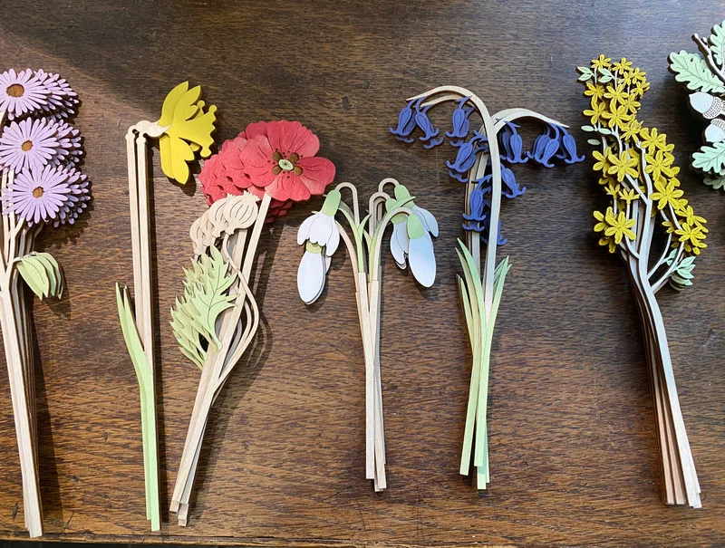 Individual Flowers by Betsy & Els
