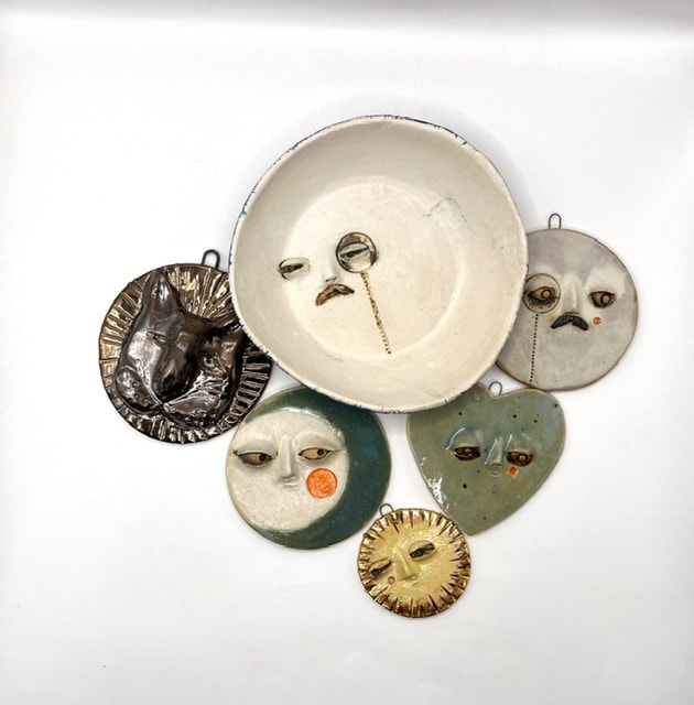 Ceramic Faces - Carole Hall