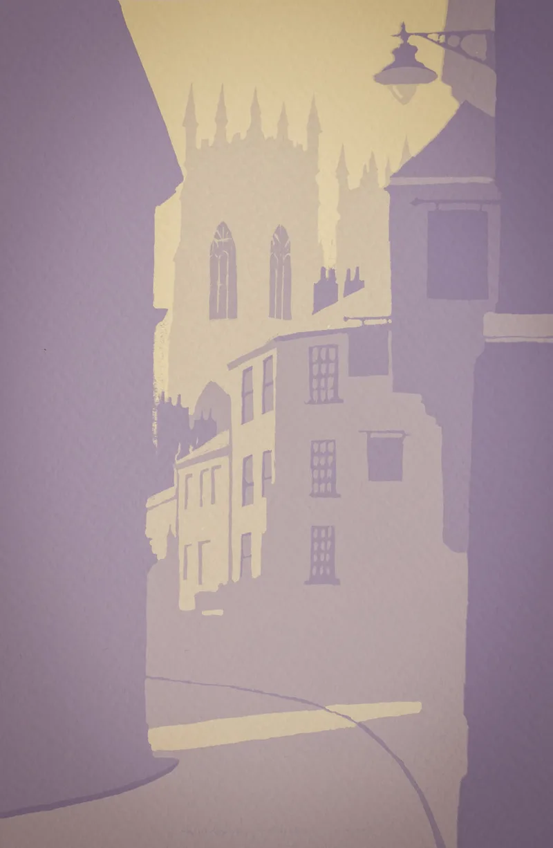 Petergate York (Screen print) - Ian Scott Massie