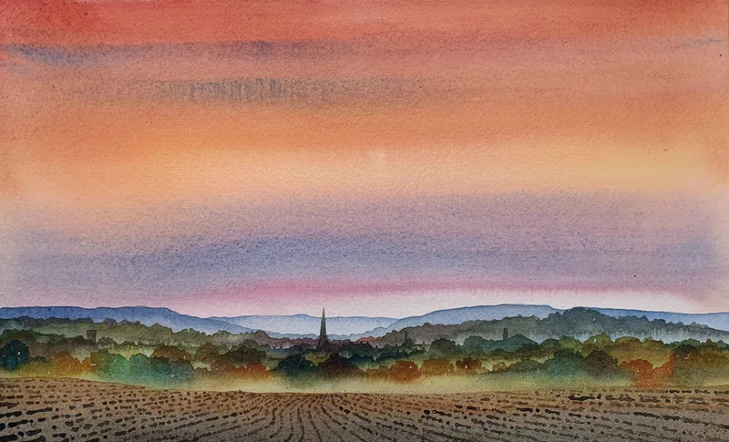 Masham, Spring Sunset - Ian Scott Massie
