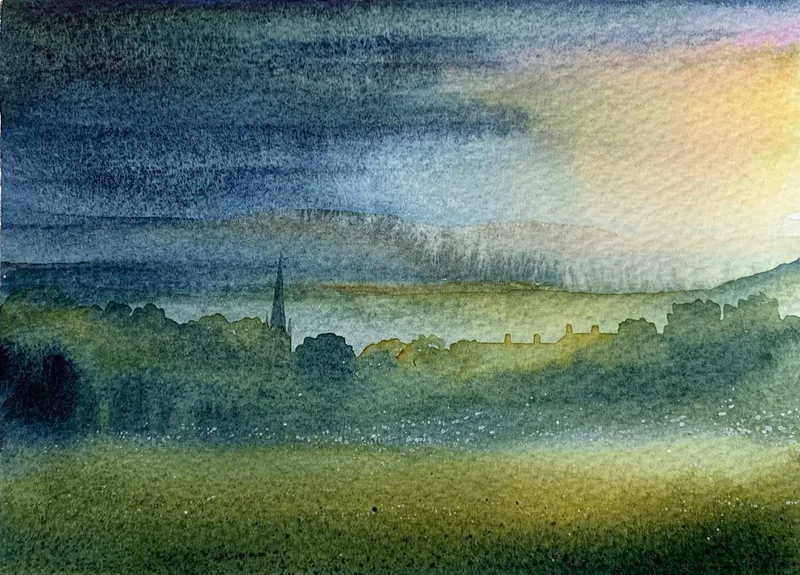 Masham from the Ripon Road - Ian Scott Massie