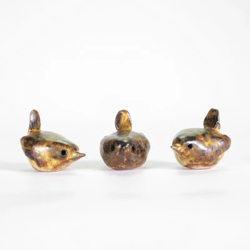 Ceramic birds by Elissa Palser