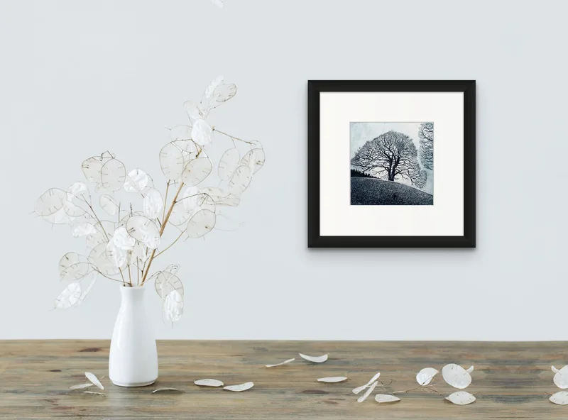 "Hackfall Oak" Etching by Janis Goodman