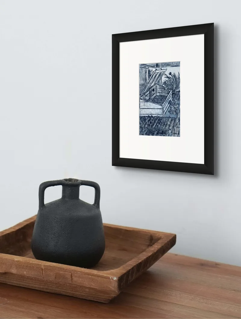 "Serried Ranks" Etching by Janis Goodman