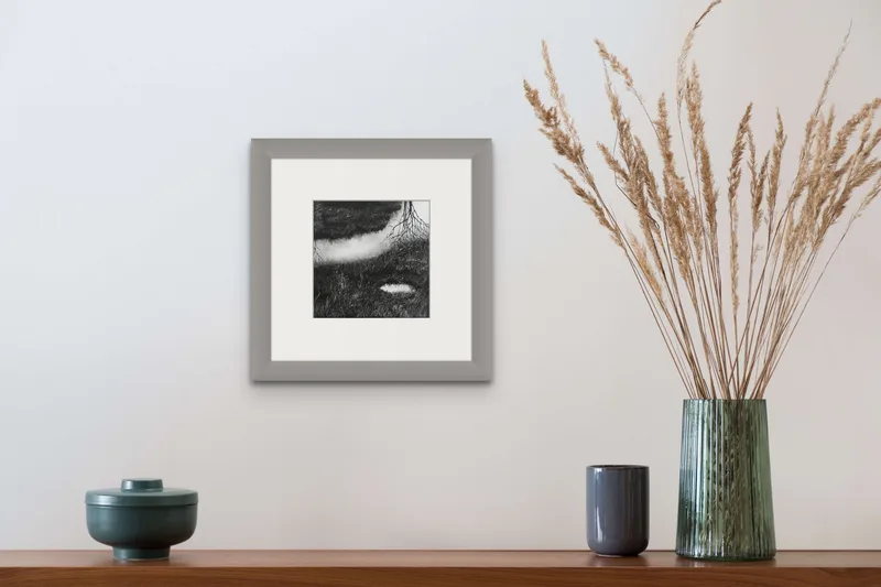 "Reflections III" Intaglio photopolymer print by Hester Cox
