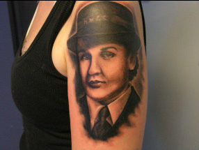 Potrait Tattoo by Kyle at Sin on Skin Tattoo Studio