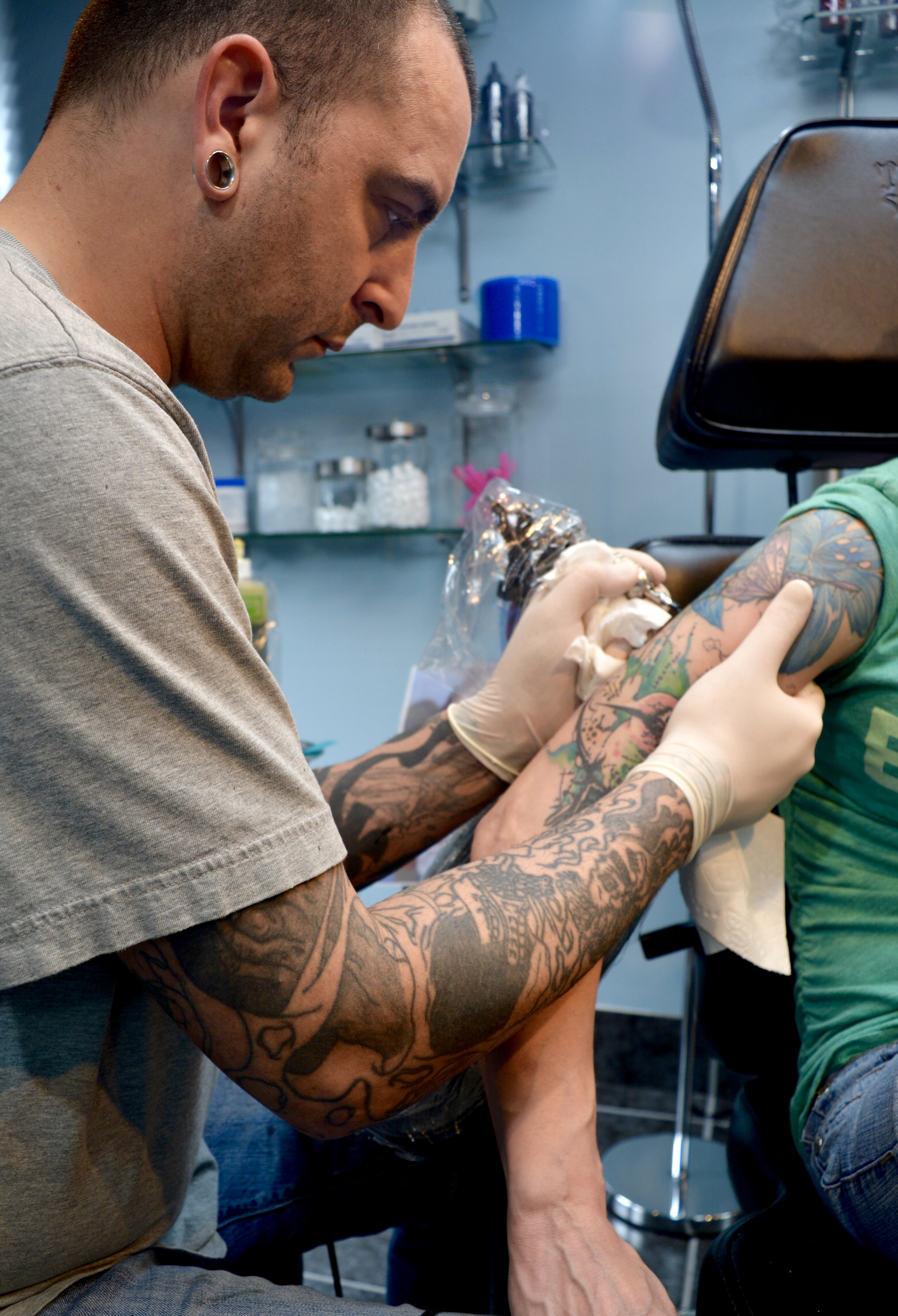 Kyle LeBlanc tattoo artist at Sin on Skin Tattoo Studio Halifax