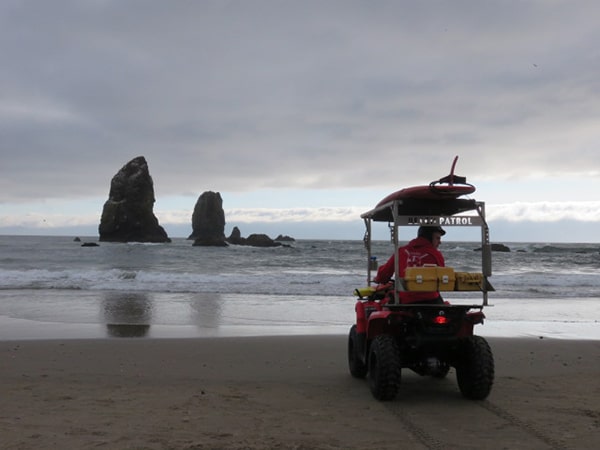Haystack Rock Oregon Beach Patrol
