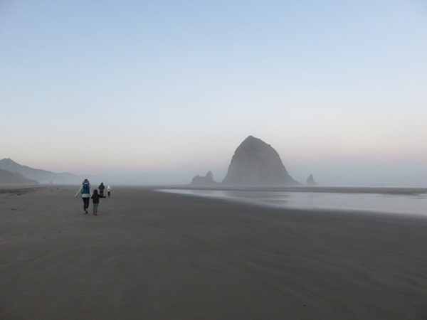 Haystack Rock Oregon Morning Mist