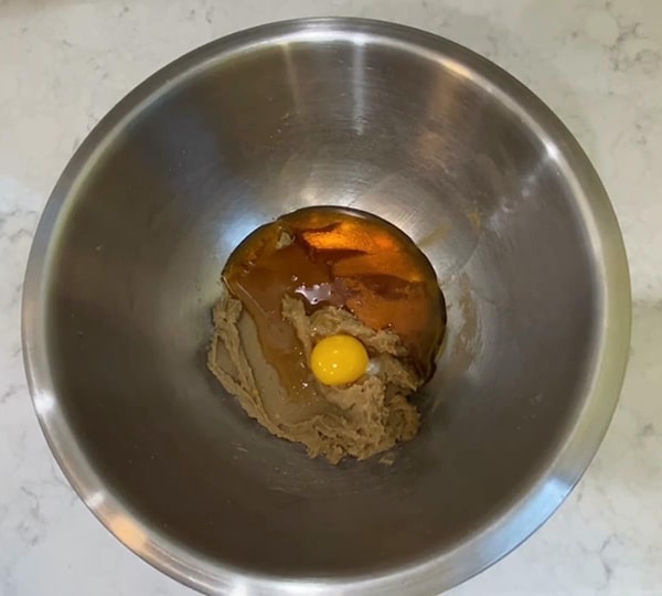 Soft Honey Cookies Add Honey and Egg Yolk to Butter Mixture