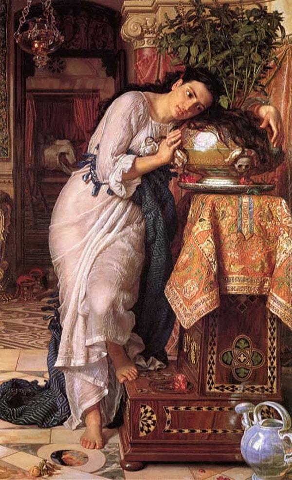 Isabella and the Pot of Basil by William Holman Hunt, 1868