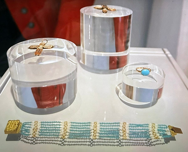 Jane Austen House Topaz Crosses and Turquoise Jewelry