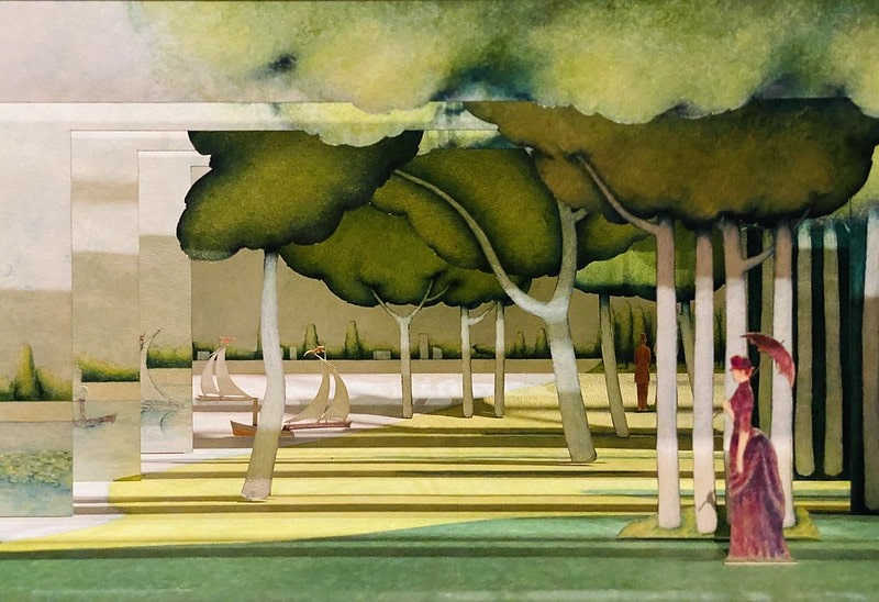 New York Public Library Treasures Sunday in the Park with George Broadway Set Model