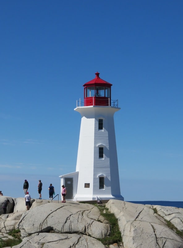 Peggy's Cove Lighthouse from a distance