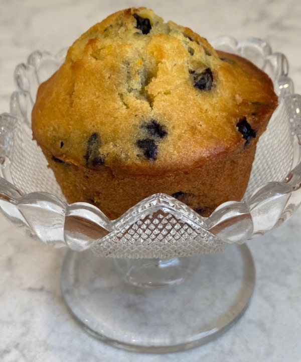 Wild Blueberry Muffin Made with Frozen Wild Blueberries