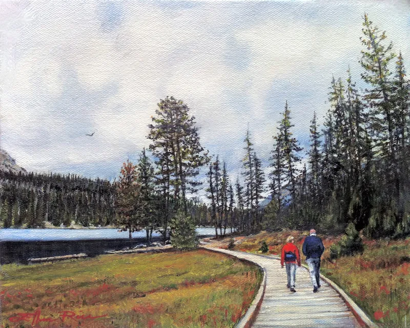 Cloudy Walk around Mirror Lake, high in the Uinta Mountains of Utah.