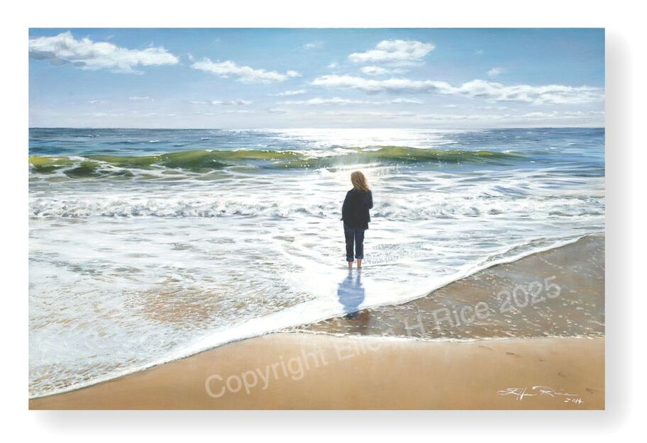 Ellen Rice's Strength of Woman Series oil painting, 