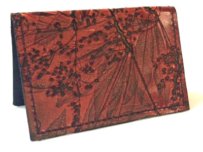 Leaf Leather Folded Card Case.