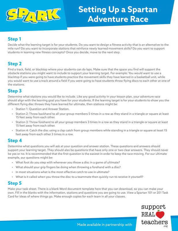 SPARTAN Adventure Race Page 1