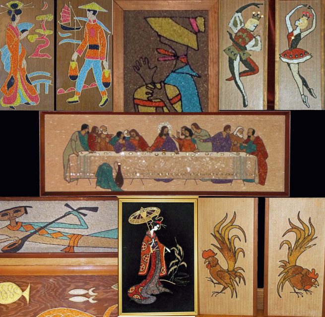 Gravel Art  1950s-1960s - Mid-Century