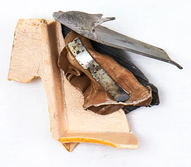 Washed up plastic assemblages