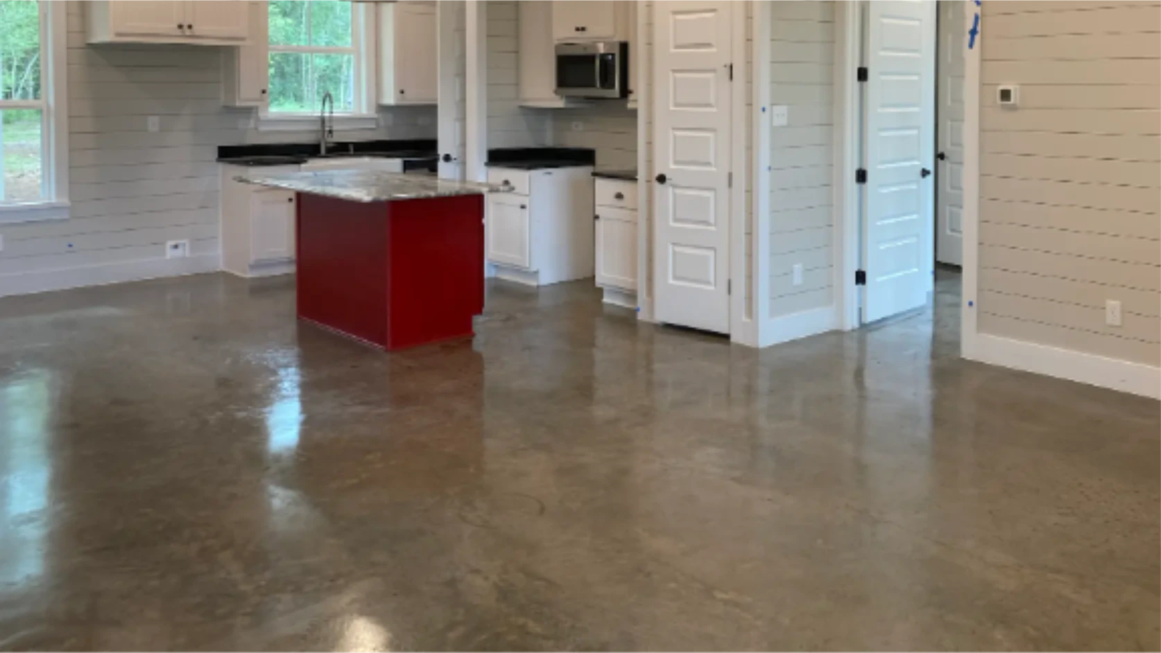 Residential Stained Concrete Floor