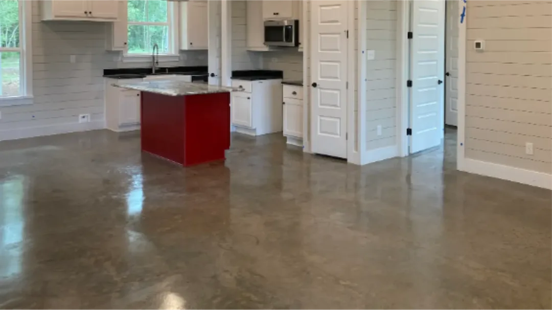 Residential Stained Concrete Floor