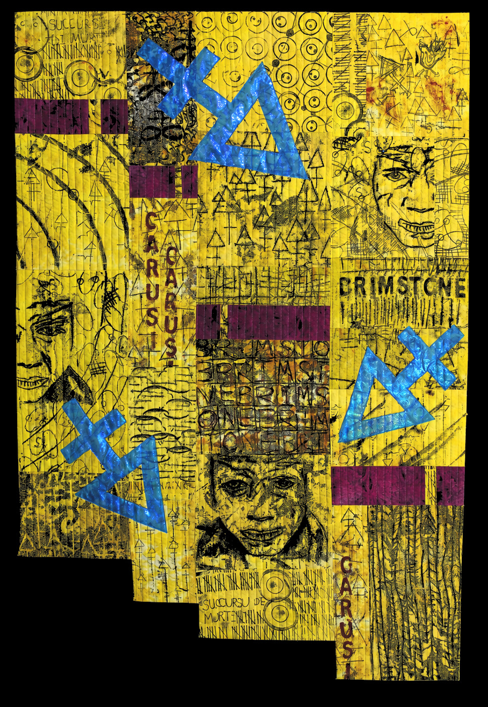 Chrysopoeia Art Quilt by Claire Passmore 