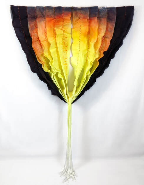 'Light, Life, Love' Art quilt by Claire Passmore 2020, 