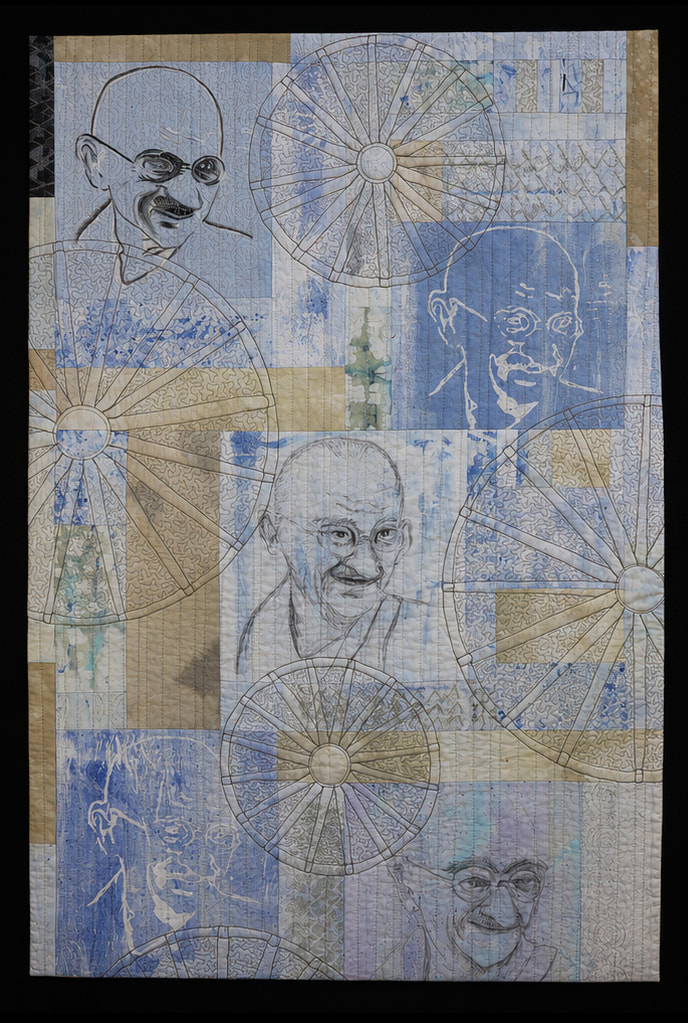 Chrysopoeia Art Quilt by Claire Passmore 