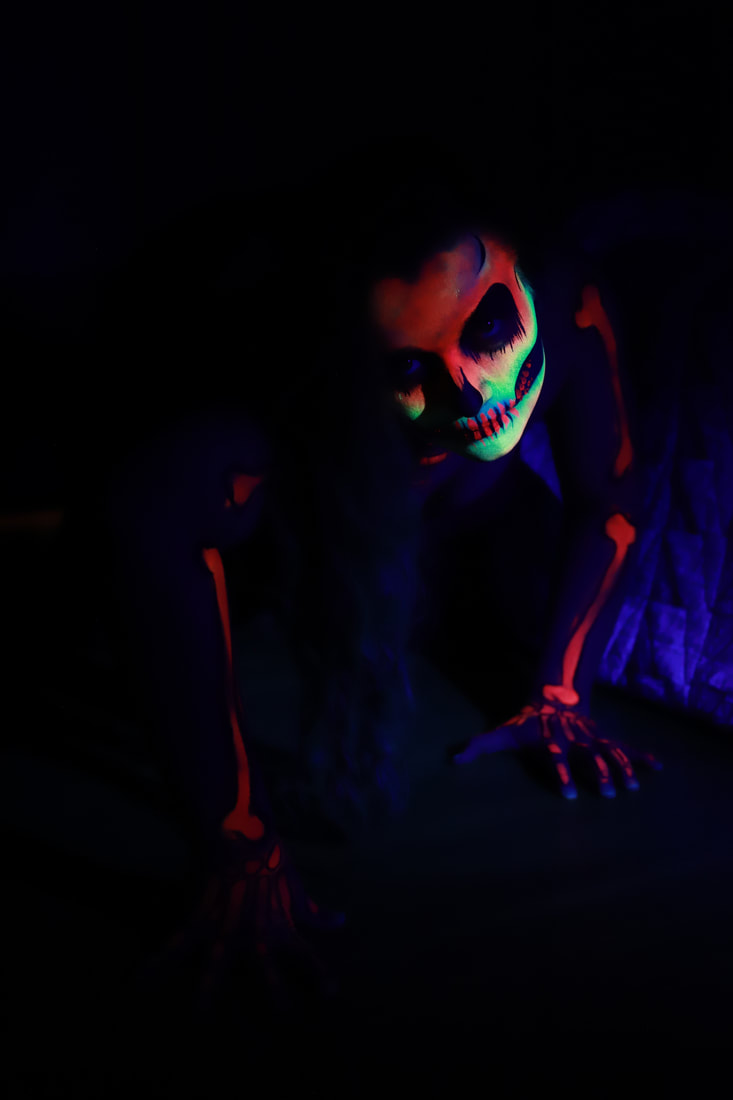 blacklight face paint sf