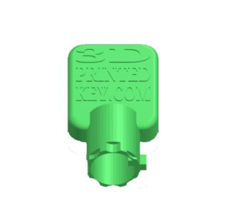 Sentry safe Radial Tubular key STL file - sentry 2015 key