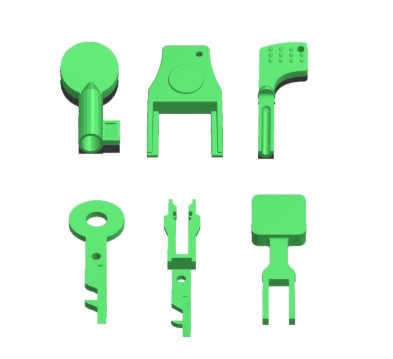 set of six call point keys - STL FILE