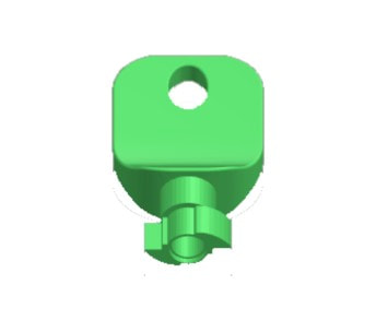 Universal towel and soap dispenser key - K2C606 STL file