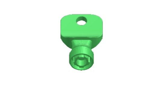 Thule 001 roof bar hood cover and cap plastic key - Thule 50280 2A plastic key