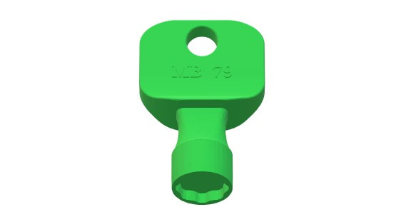 Montblanc 79 roof bar end cap key - MB 121091K79