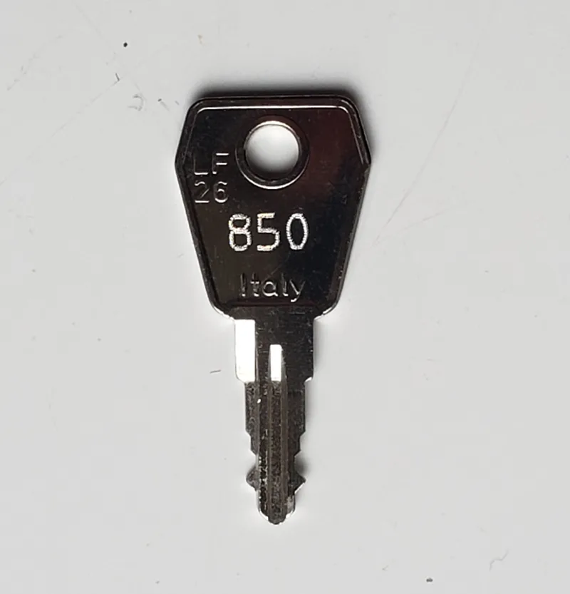 850 alarm switch key