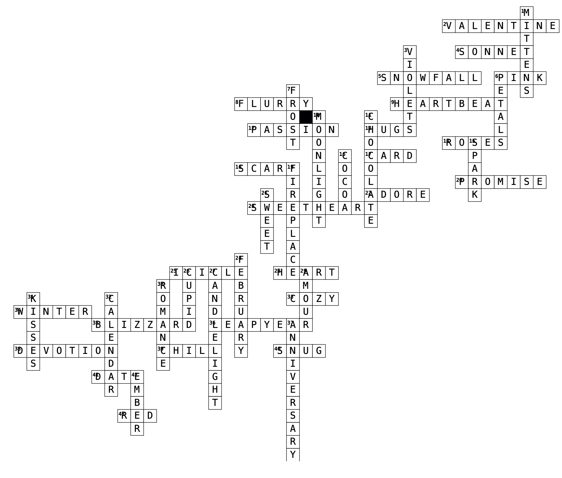 Crossword Puzzle Answers - Issue #2